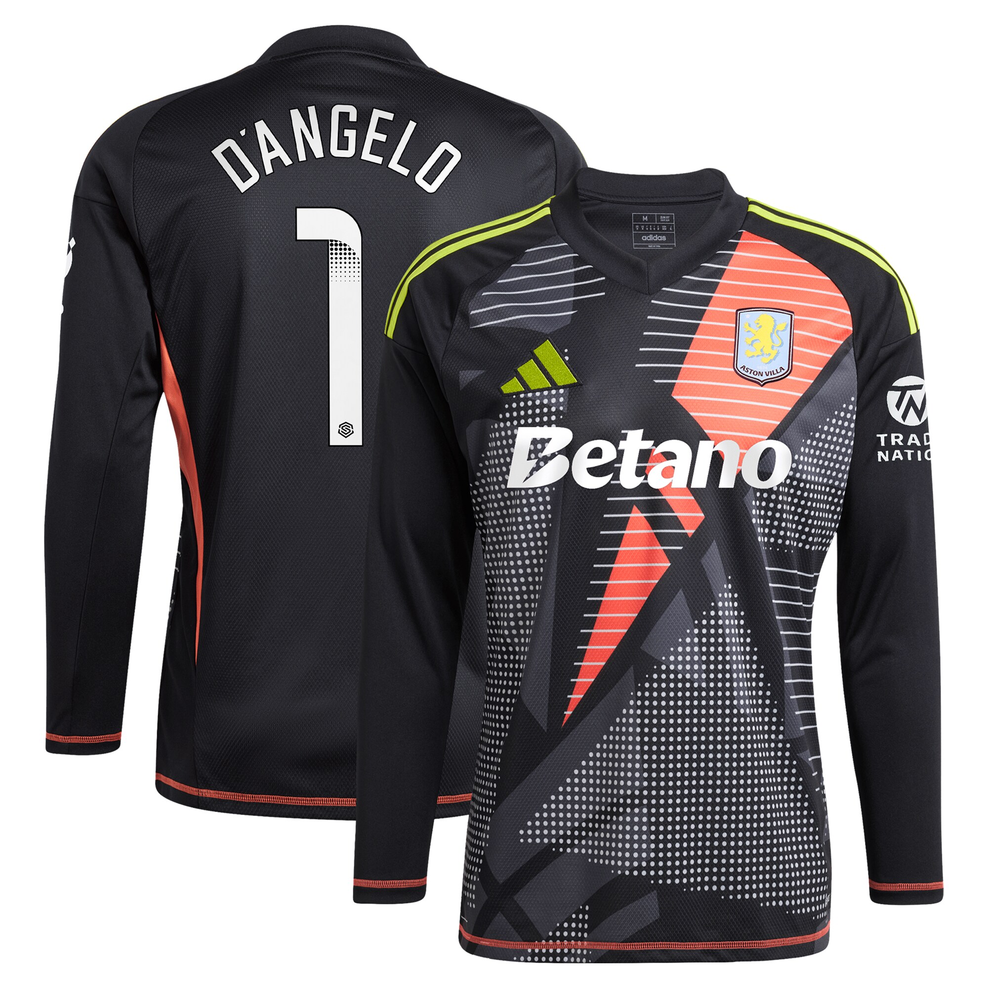 aston-villa-wsl-adidas-goalkeeper-shirt-2024-25-long-sleeve-with-dangelo-1-printing Collection | Official Aston Villa Jerseys for Fans