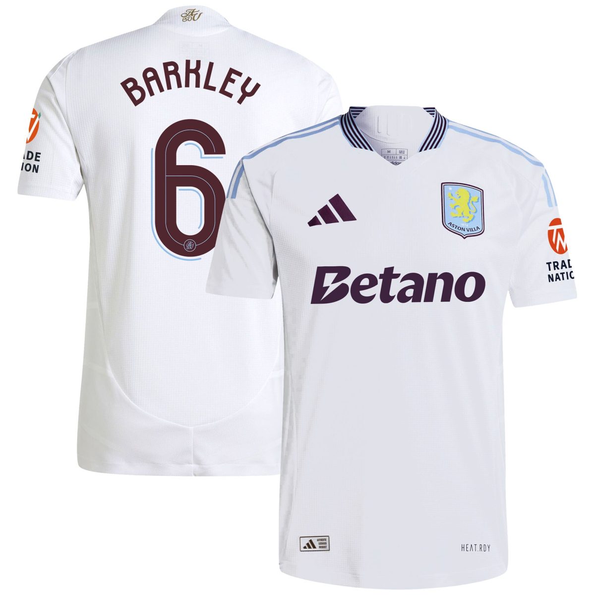 aston villa adidas away authentic shirt 2024-25 with barkley 6 cup printing Collection | Official Aston Villa Jerseys for Fans