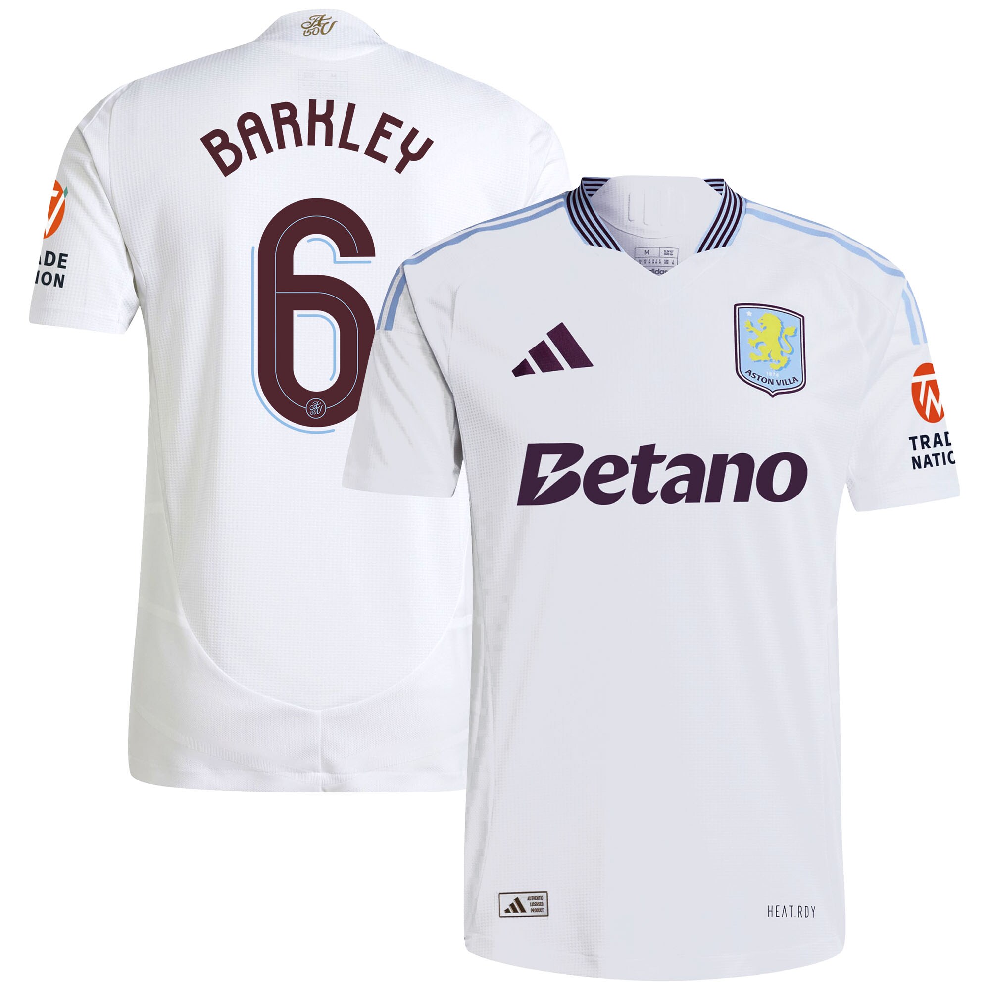 aston villa adidas away authentic shirt 2024-25 with barkley 6 cup printing Collection | Official Aston Villa Jerseys for Fans