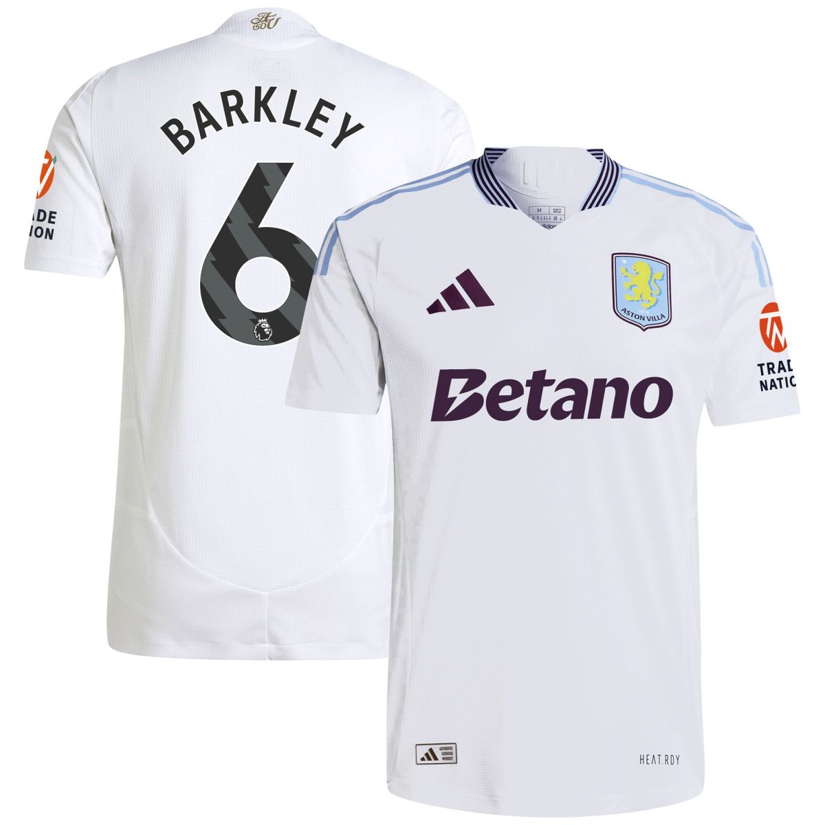 aston villa adidas away authentic shirt 2024-25 with barkley 6 printing Collection | Official Aston Villa Jerseys for Fans