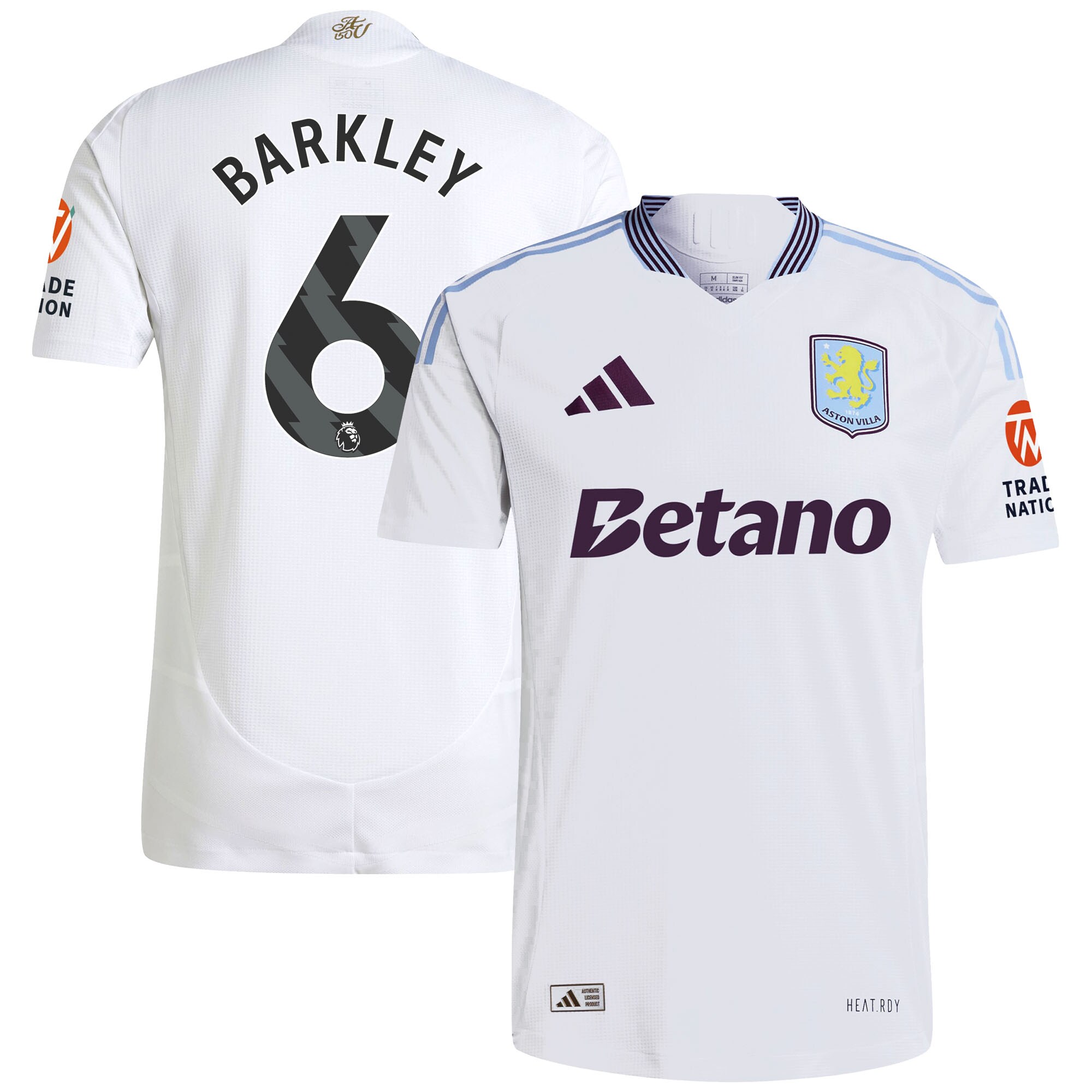 aston villa adidas away authentic shirt 2024-25 with barkley 6 printing Collection | Official Aston Villa Jerseys for Fans