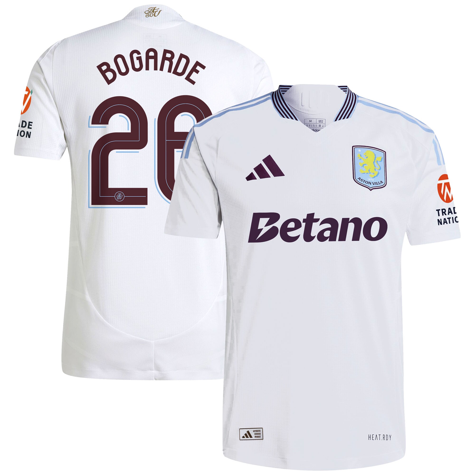 aston villa adidas away authentic shirt 2024-25 with bogarde 26 cup printing Collection | Official Aston Villa Jerseys for Fans