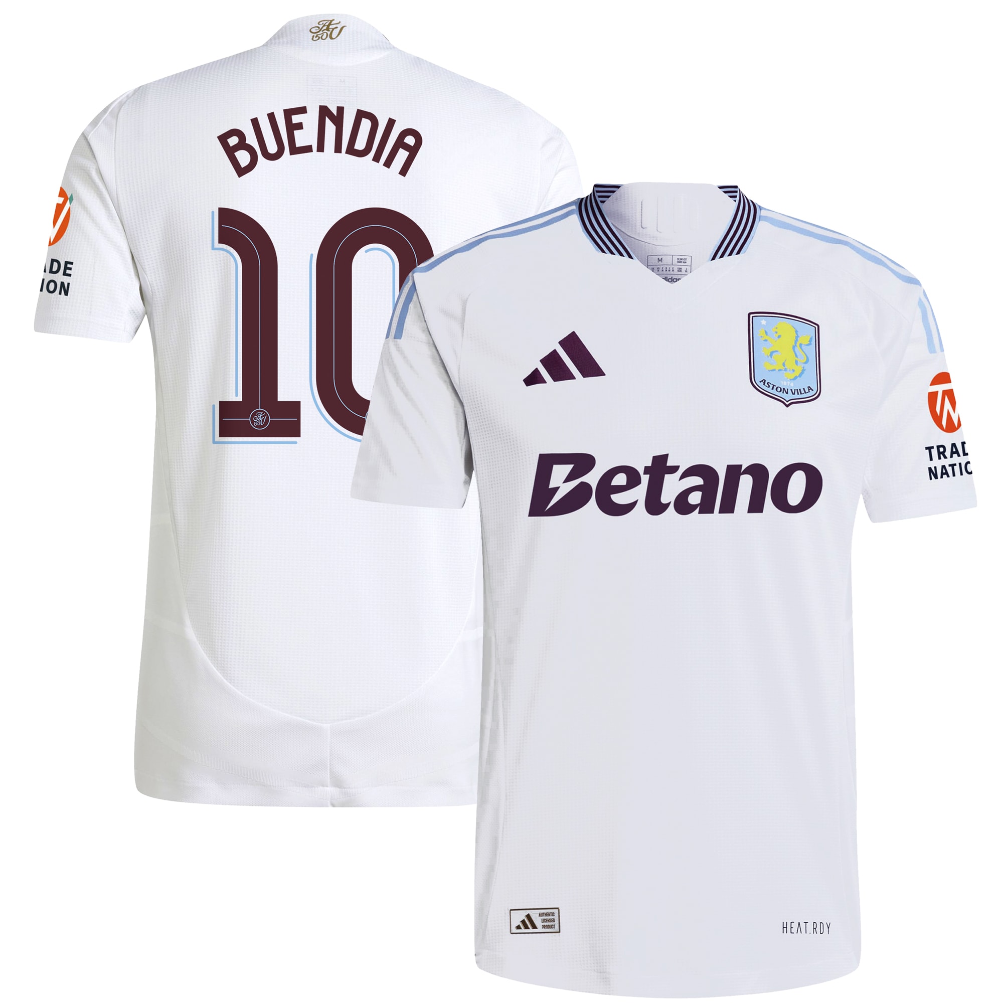 aston villa adidas away authentic shirt 2024-25 with buendia 10 cup printing Collection | Official Aston Villa Jerseys for Fans