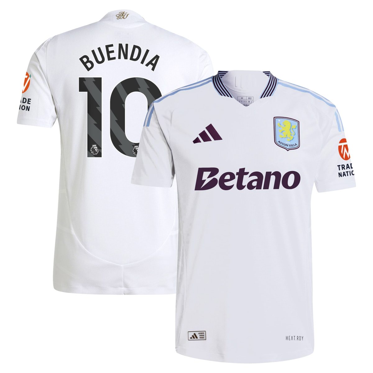 aston villa adidas away authentic shirt 2024-25 with buendia 10 printing Collection | Official Aston Villa Jerseys for Fans