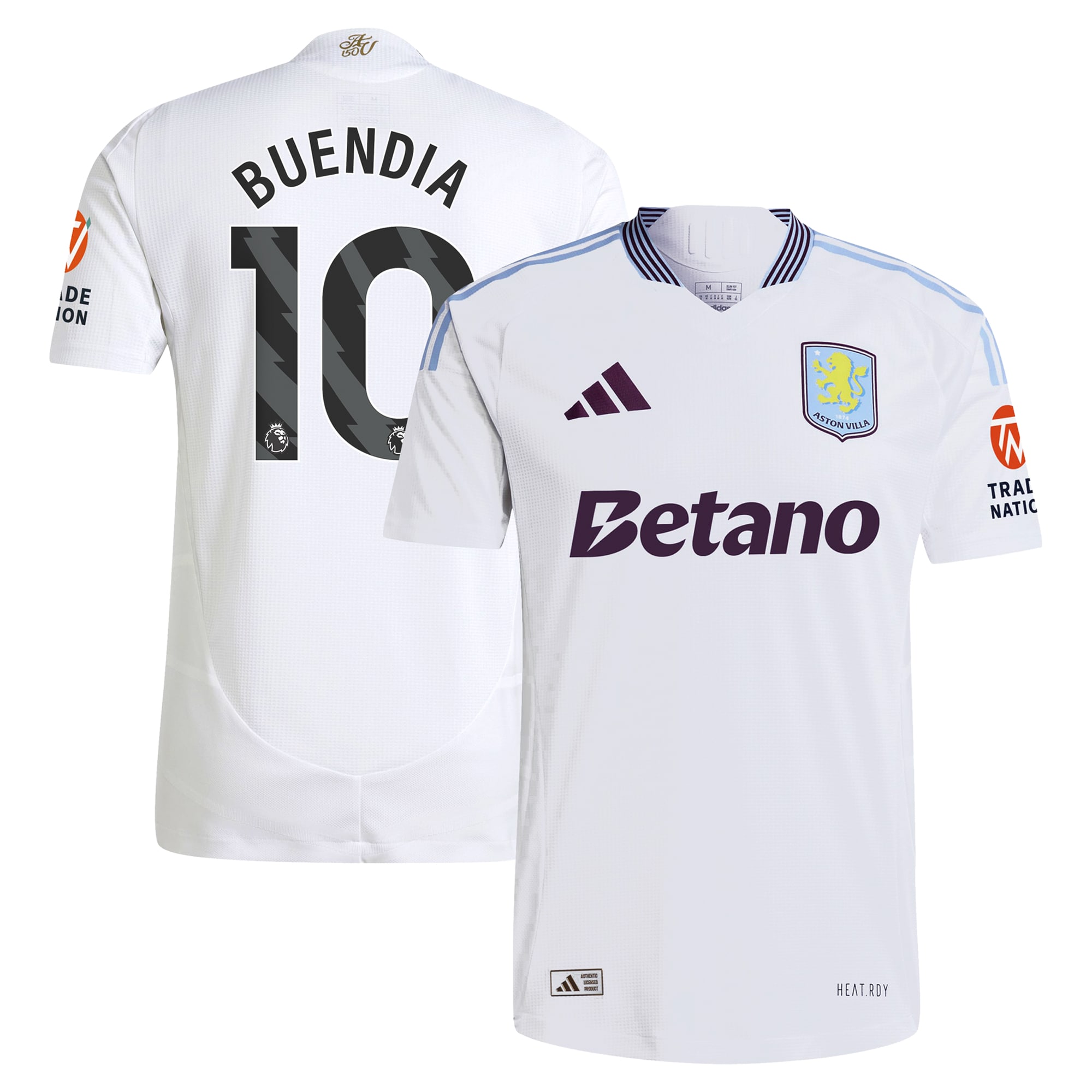 aston villa adidas away authentic shirt 2024-25 with buendia 10 printing Collection | Official Aston Villa Jerseys for Fans