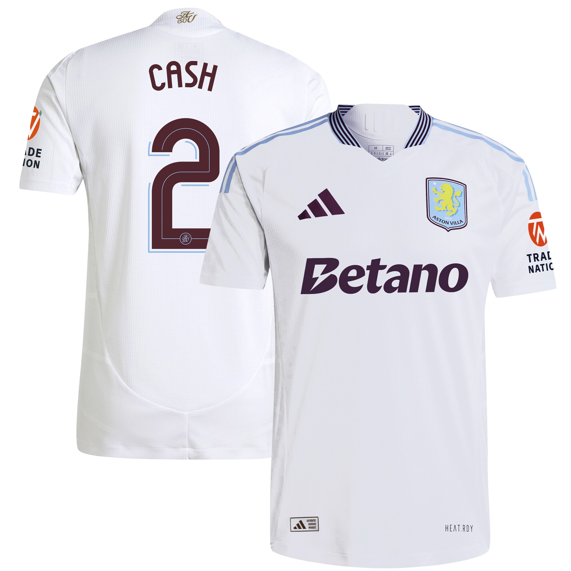 aston villa adidas away authentic shirt 2024-25 with cash 2 cup printing Collection | Official Aston Villa Jerseys for Fans