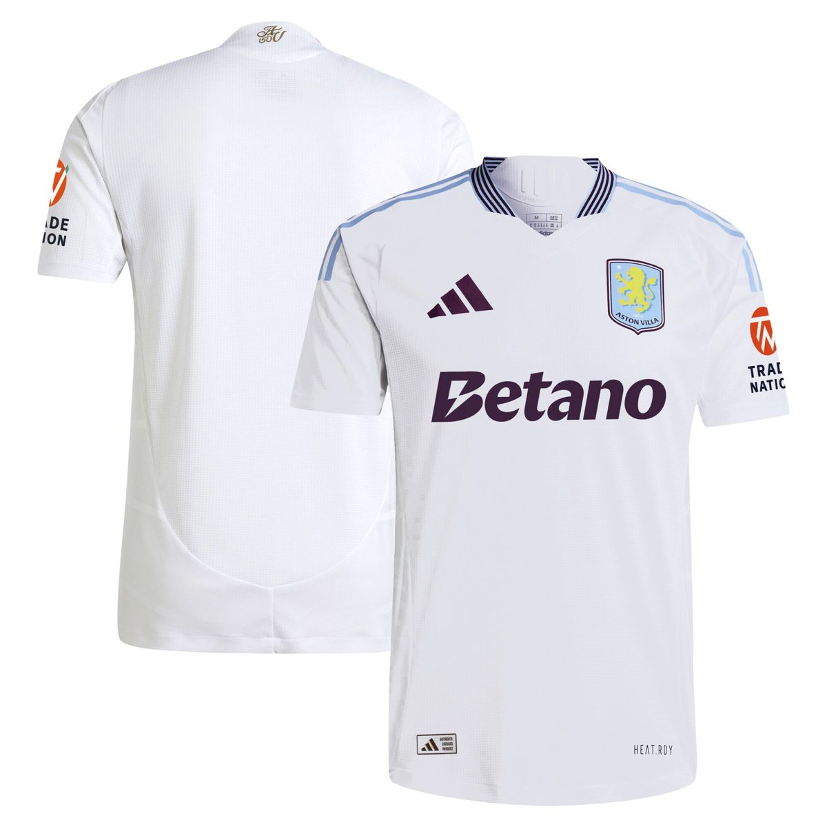 aston villa adidas away authentic shirt 2024-25 with custom printing Collection | Official Aston Villa Jerseys for Fans