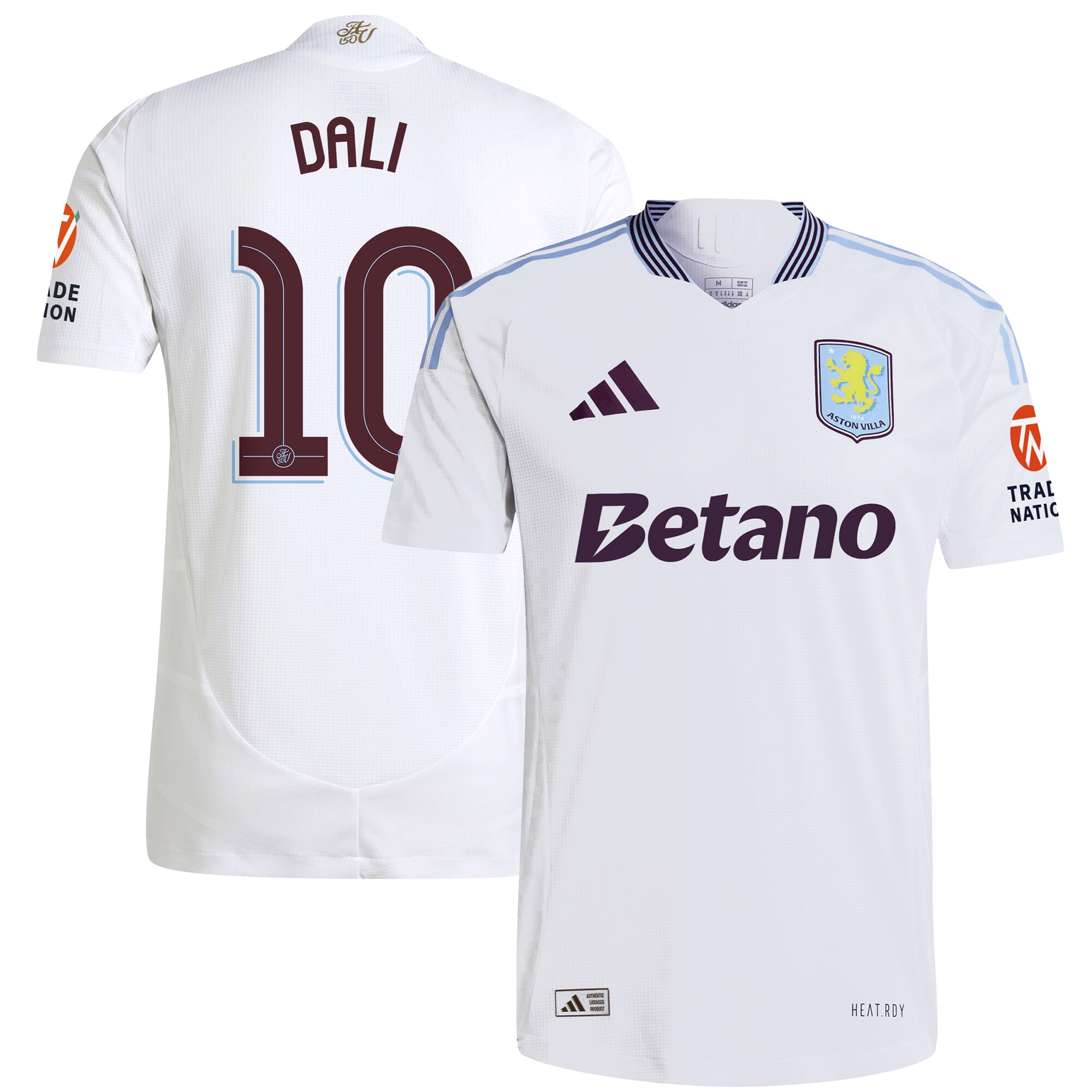 aston villa adidas away authentic shirt 2024-25 with dali 10 cup printing Collection | Official Aston Villa Jerseys for Fans