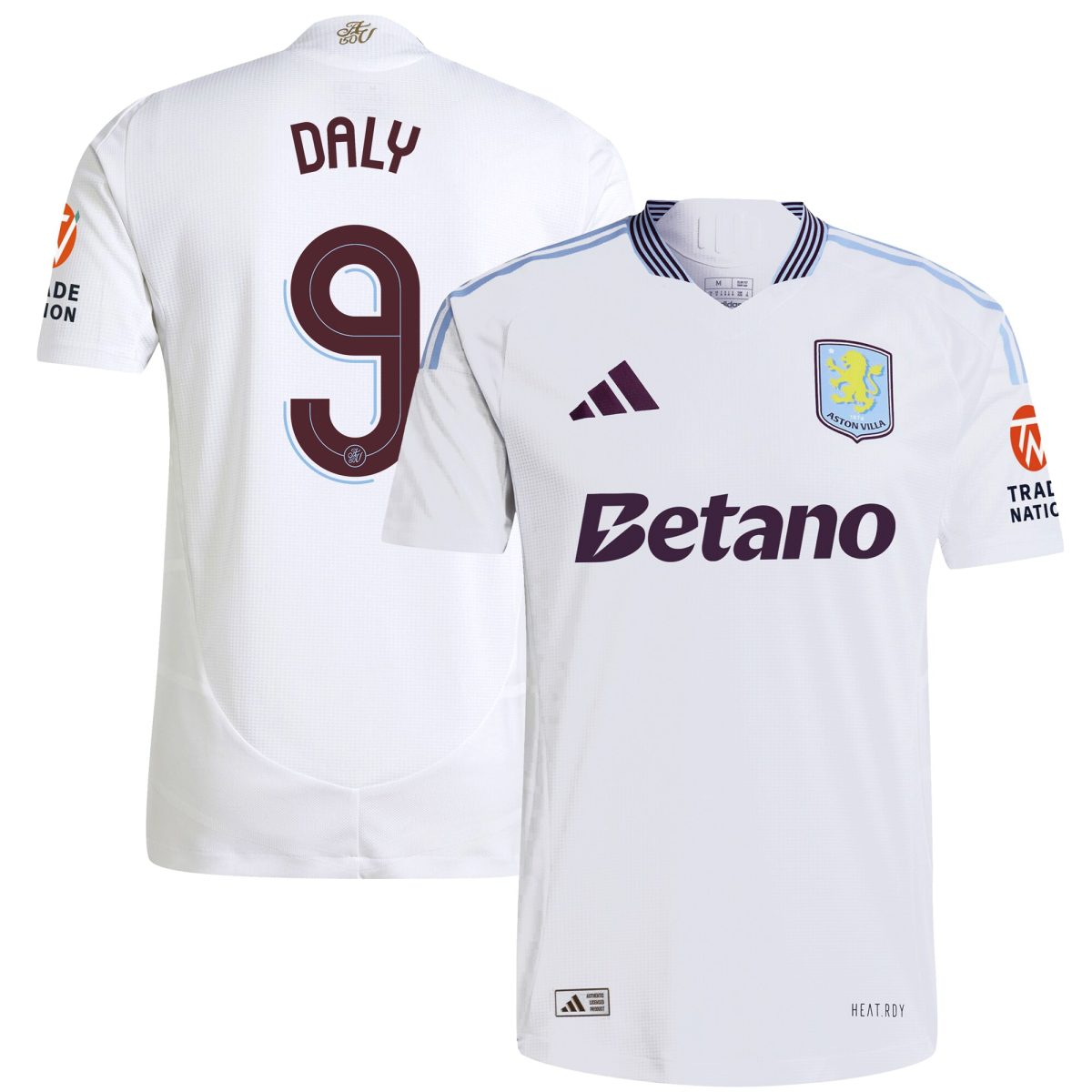 aston villa adidas away authentic shirt 2024-25 with daly 9 cup printing Collection | Official Aston Villa Jerseys for Fans