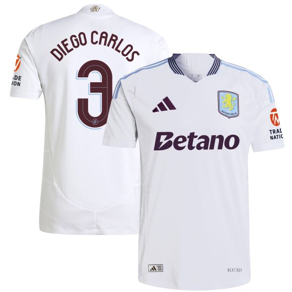aston villa adidas away authentic shirt 2024-25 with diego carlos 3 cup printing Collection | Official Aston Villa Jerseys for Fans