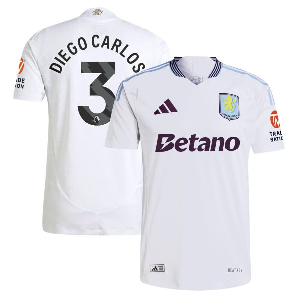 aston villa adidas away authentic shirt 2024-25 with diego carlos 3 printing Collection | Official Aston Villa Jerseys for Fans