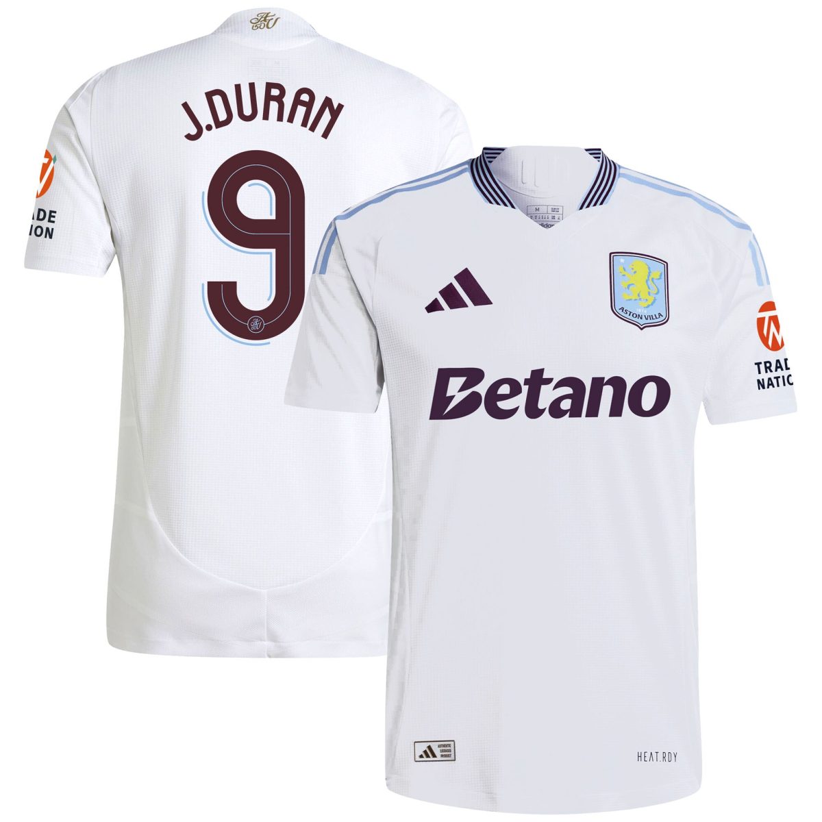 aston villa adidas away authentic shirt 2024-25 with duran 9 cup printing Collection | Official Aston Villa Jerseys for Fans