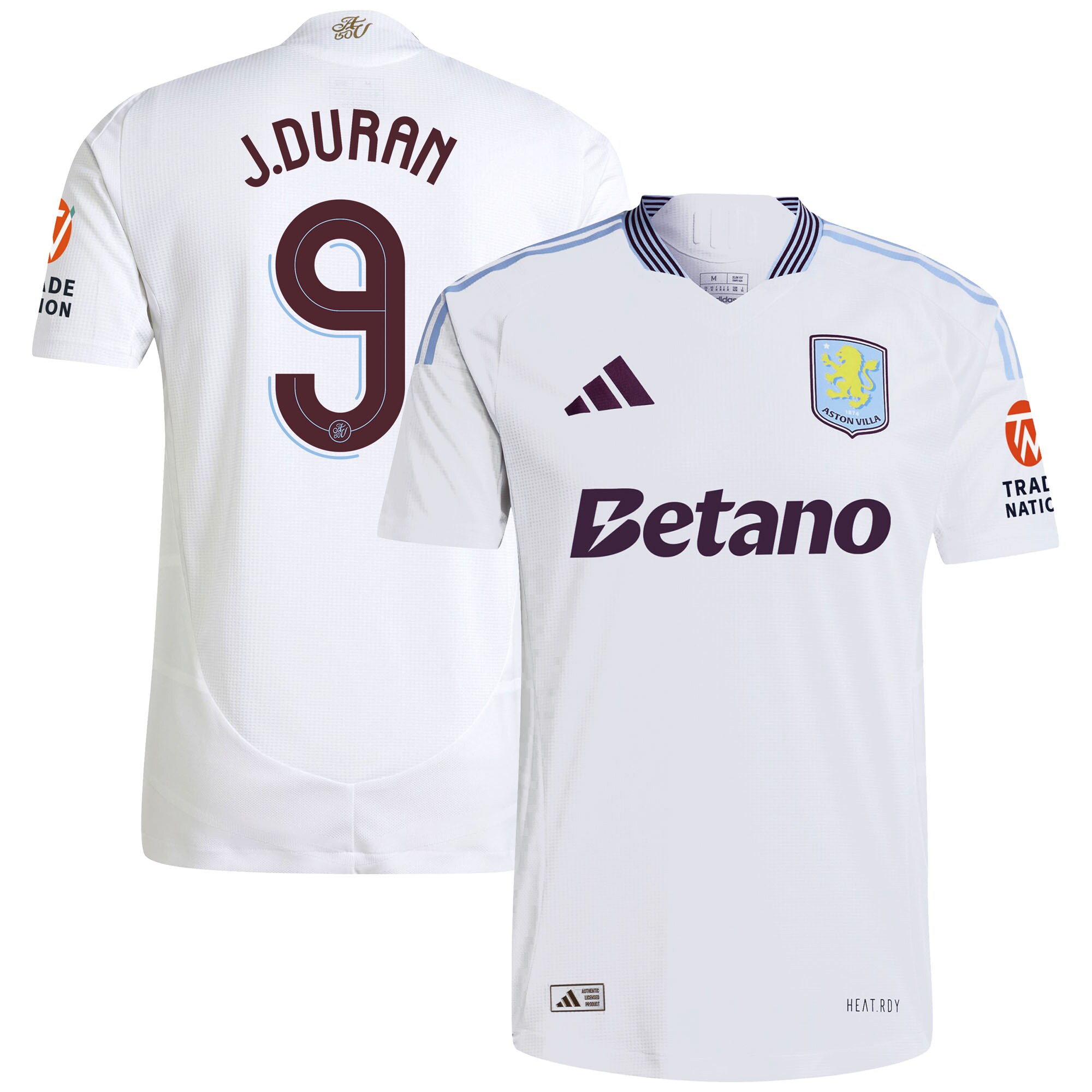 aston villa adidas away authentic shirt 2024-25 with duran 9 cup printing Collection | Official Aston Villa Jerseys for Fans