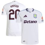 aston villa adidas away authentic shirt 2024-25 with hanson 20 cup printing Collection | Official Aston Villa Jerseys for Fans