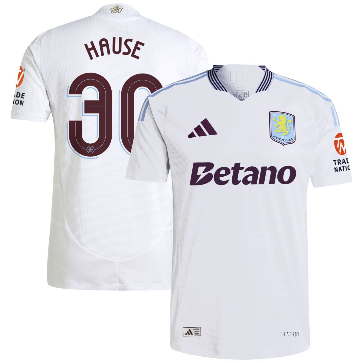 aston villa adidas away authentic shirt 2024-25 with hause 30 cup printing Collection | Official Aston Villa Jerseys for Fans