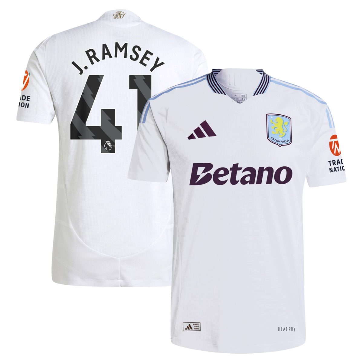 aston villa adidas away authentic shirt 2024-25 with j. ramsey 41 printing Collection | Official Aston Villa Jerseys for Fans
