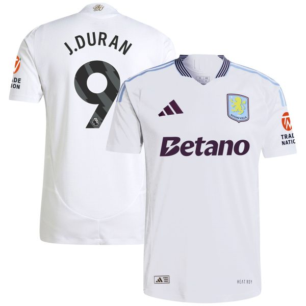 aston villa adidas away authentic shirt 2024-25 with j.duran 9 printing Collection | Official Aston Villa Jerseys for Fans