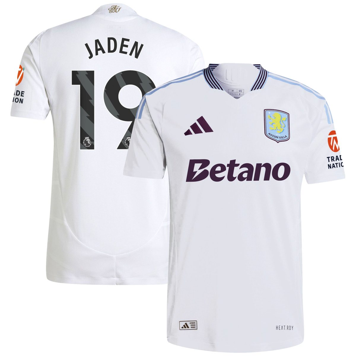 aston villa adidas away authentic shirt 2024-25 with jaden 19 printing Collection | Official Aston Villa Jerseys for Fans