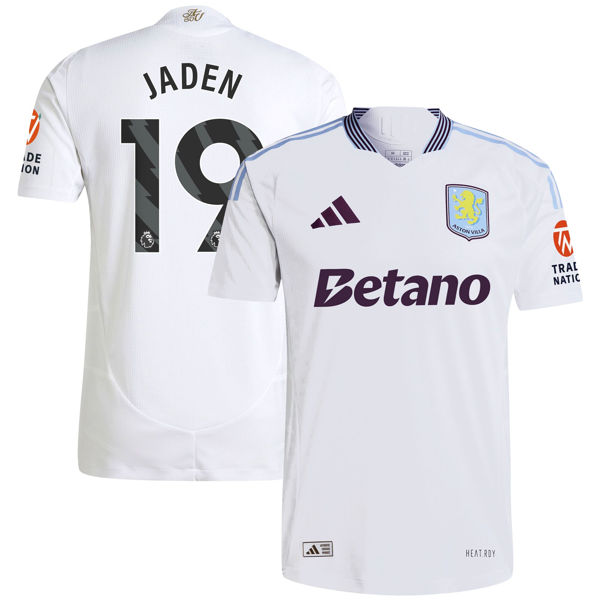 aston villa adidas away authentic shirt 2024-25 with jaden 19 printing Collection | Official Aston Villa Jerseys for Fans