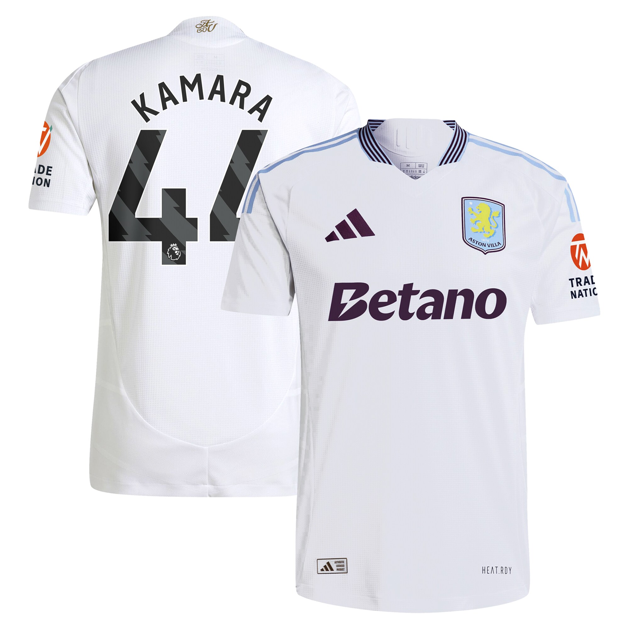aston villa adidas away authentic shirt 2024-25 with kamara 44 printing Collection | Official Aston Villa Jerseys for Fans