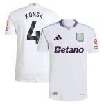 aston villa adidas away authentic shirt 2024-25 with konsa 4 printing Collection | Official Aston Villa Jerseys for Fans