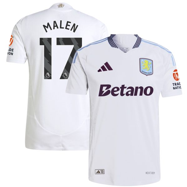 aston villa adidas away authentic shirt 2024-25 with malen 17 printing Collection | Official Aston Villa Jerseys for Fans