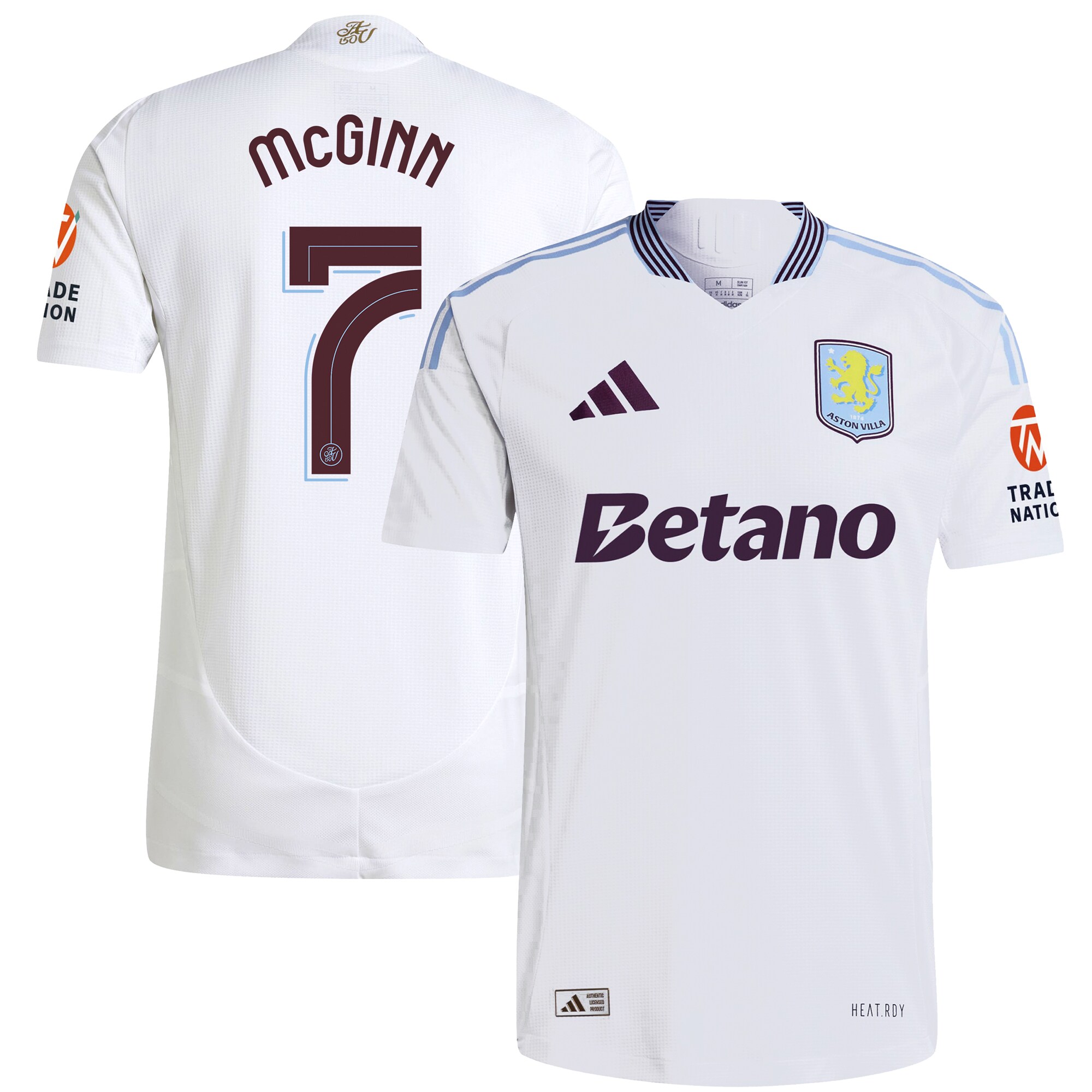 aston villa adidas away authentic shirt 2024-25 with mcginn 7 cup printing Collection | Official Aston Villa Jerseys for Fans