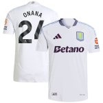 aston villa adidas away authentic shirt 2024-25 with onana 24 printing Collection | Official Aston Villa Jerseys for Fans