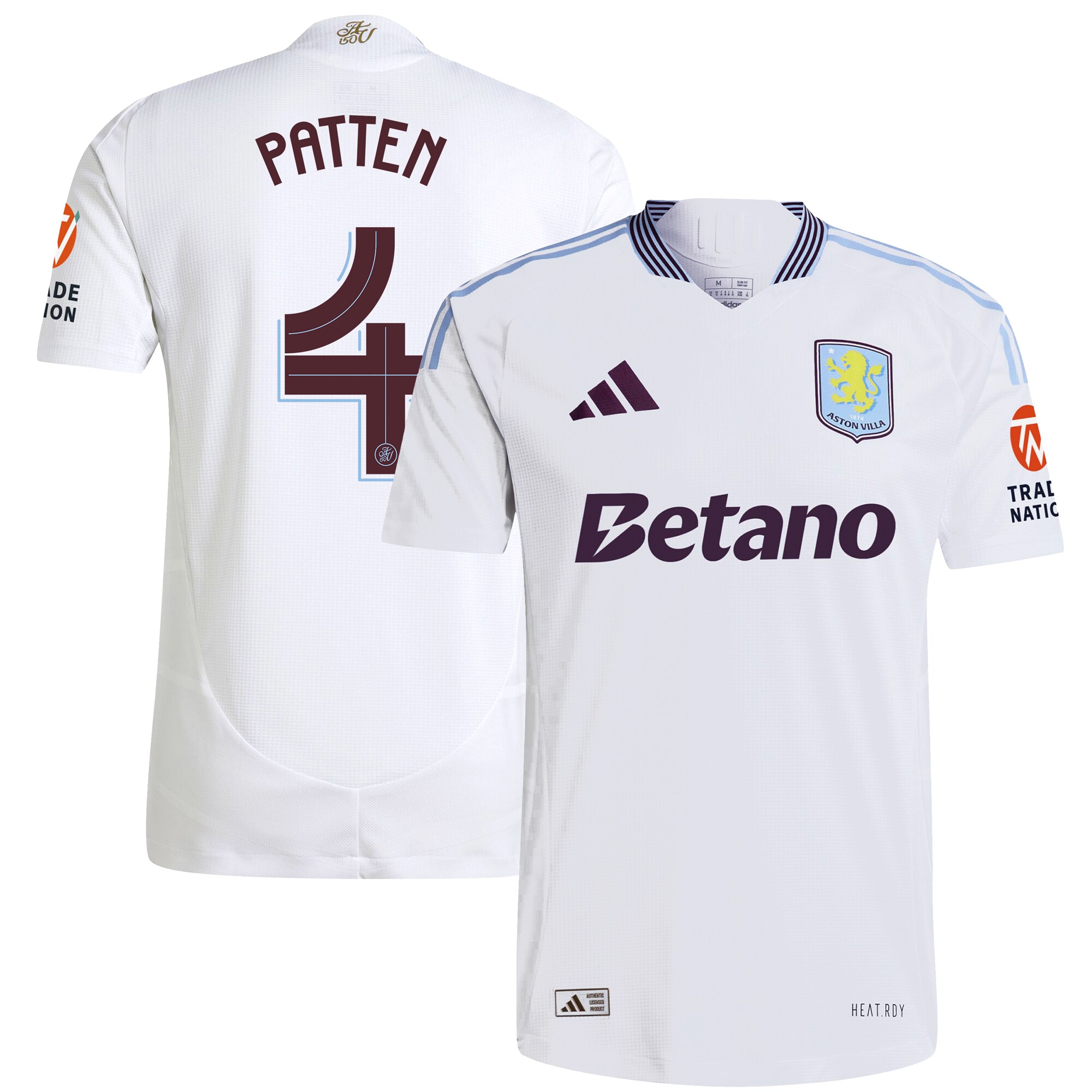 aston villa adidas away authentic shirt 2024-25 with patten 4 cup printing Collection | Official Aston Villa Jerseys for Fans