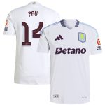 aston villa adidas away authentic shirt 2024-25 with pau 14 cup printing Collection | Official Aston Villa Jerseys for Fans