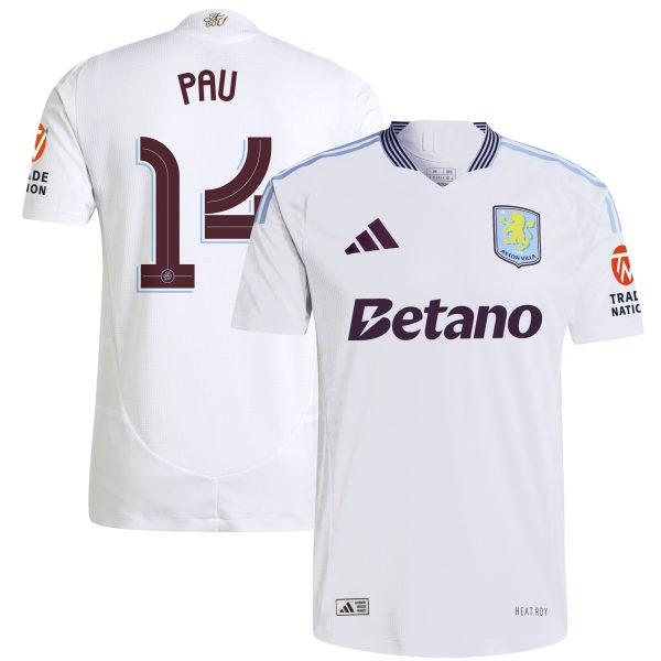 aston villa adidas away authentic shirt 2024-25 with pau 14 cup printing Collection | Official Aston Villa Jerseys for Fans
