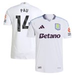 aston villa adidas away authentic shirt 2024-25 with pau 14 printing Collection | Official Aston Villa Jerseys for Fans