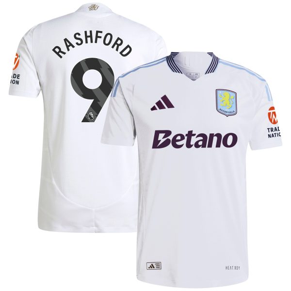 aston villa adidas away authentic shirt 2024-25 with rashford 9 printing Collection | Official Aston Villa Jerseys for Fans