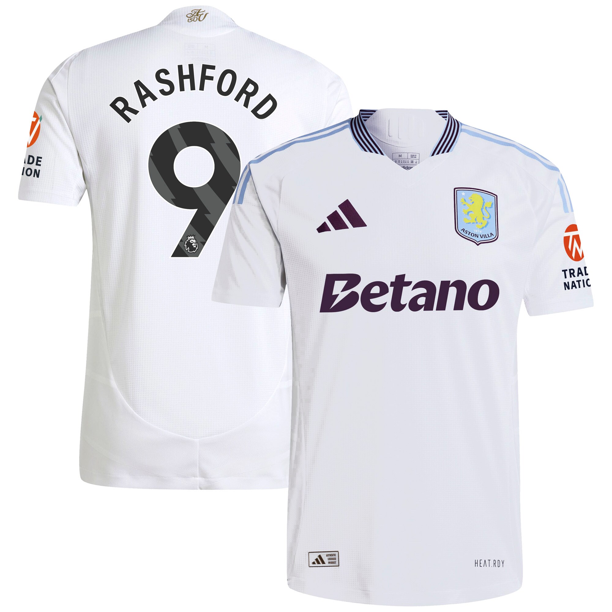 aston villa adidas away authentic shirt 2024-25 with rashford 9 printing Collection | Official Aston Villa Jerseys for Fans