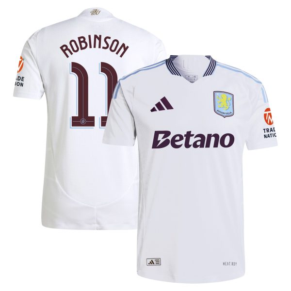 aston villa adidas away authentic shirt 2024-25 with robinson 11 cup printing Collection | Official Aston Villa Jerseys for Fans