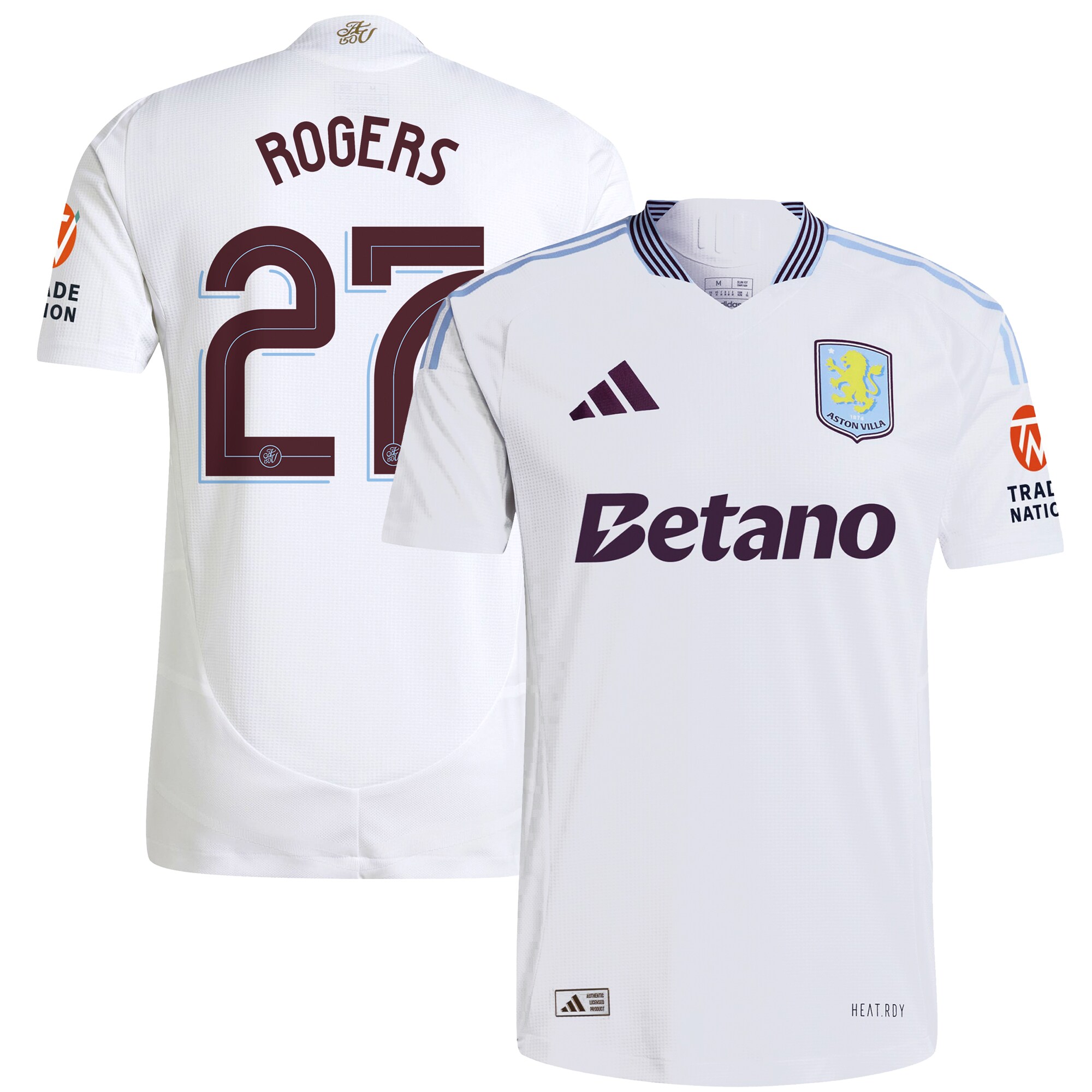 aston villa adidas away authentic shirt 2024-25 with rogers 27 cup printing Collection | Official Aston Villa Jerseys for Fans