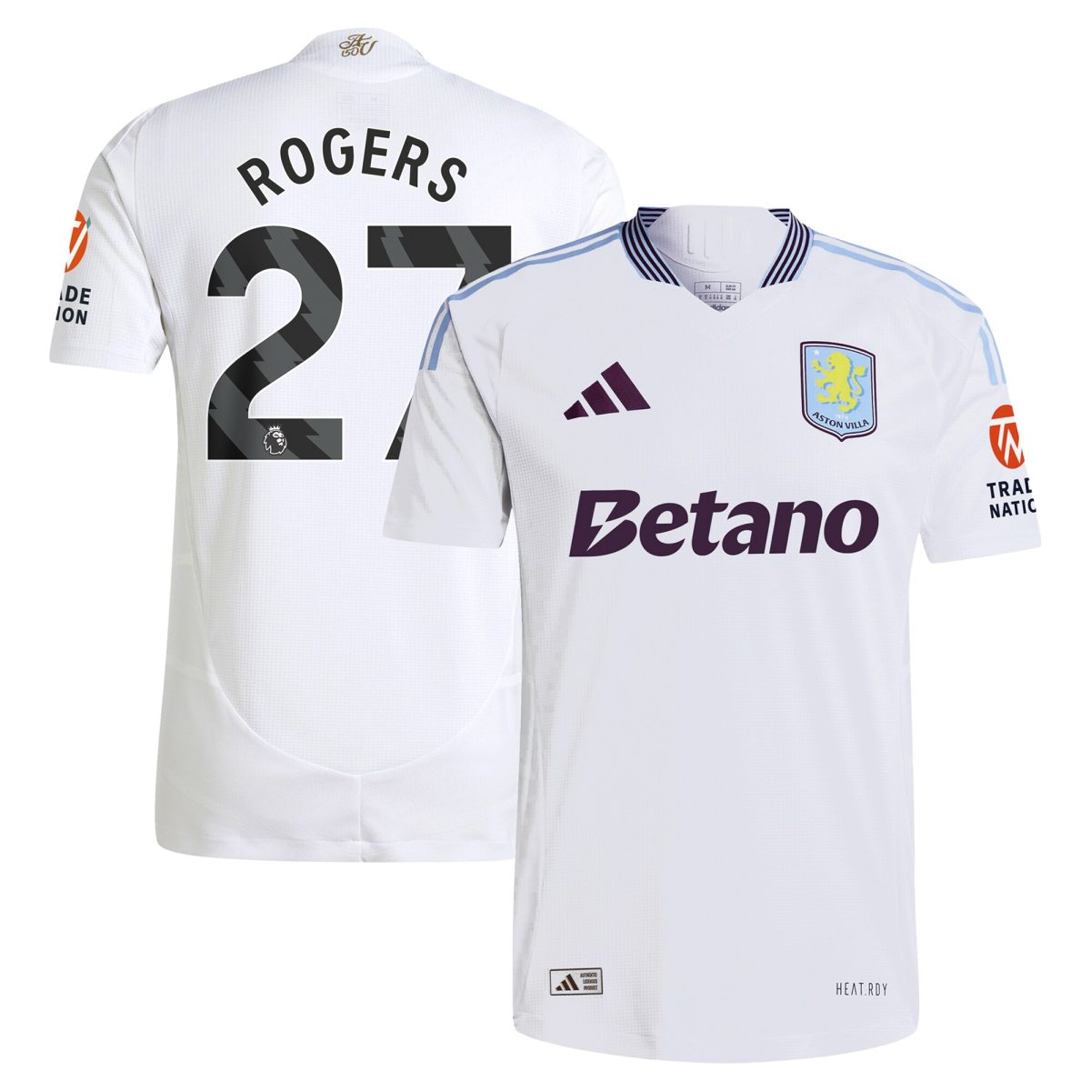 aston villa adidas away authentic shirt 2024-25 with rogers 27 printing Collection | Official Aston Villa Jerseys for Fans