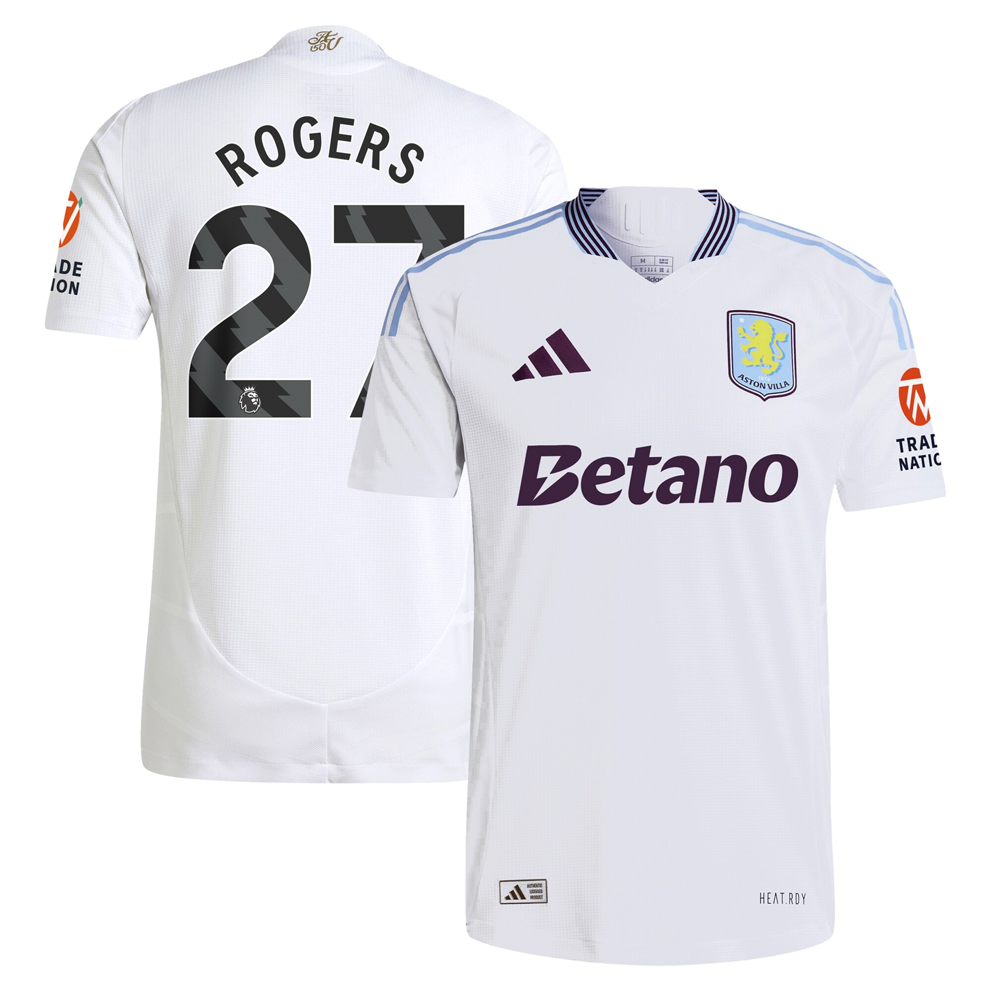 aston villa adidas away authentic shirt 2024-25 with rogers 27 printing Collection | Official Aston Villa Jerseys for Fans