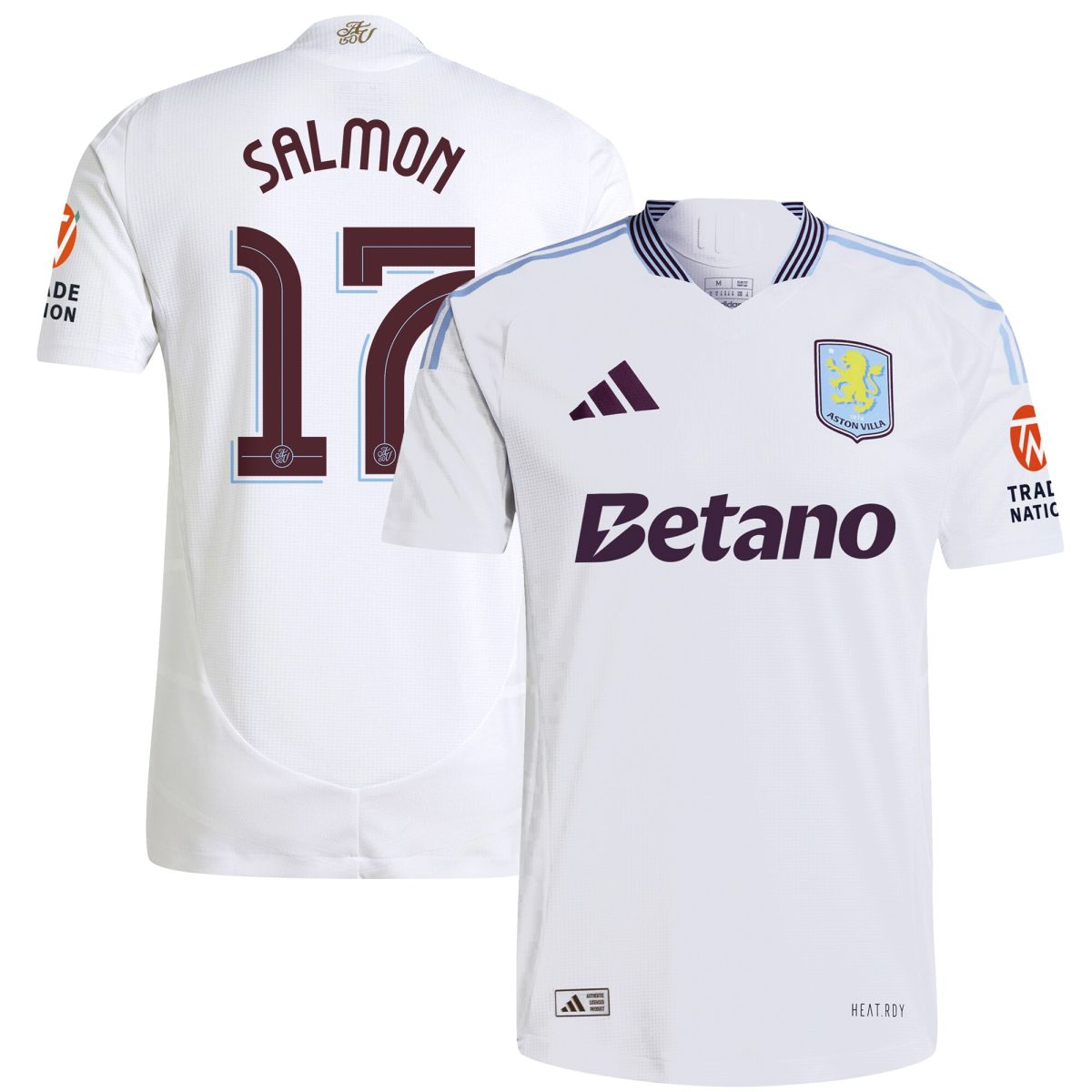 aston villa adidas away authentic shirt 2024-25 with salmon 17 cup printing Collection | Official Aston Villa Jerseys for Fans