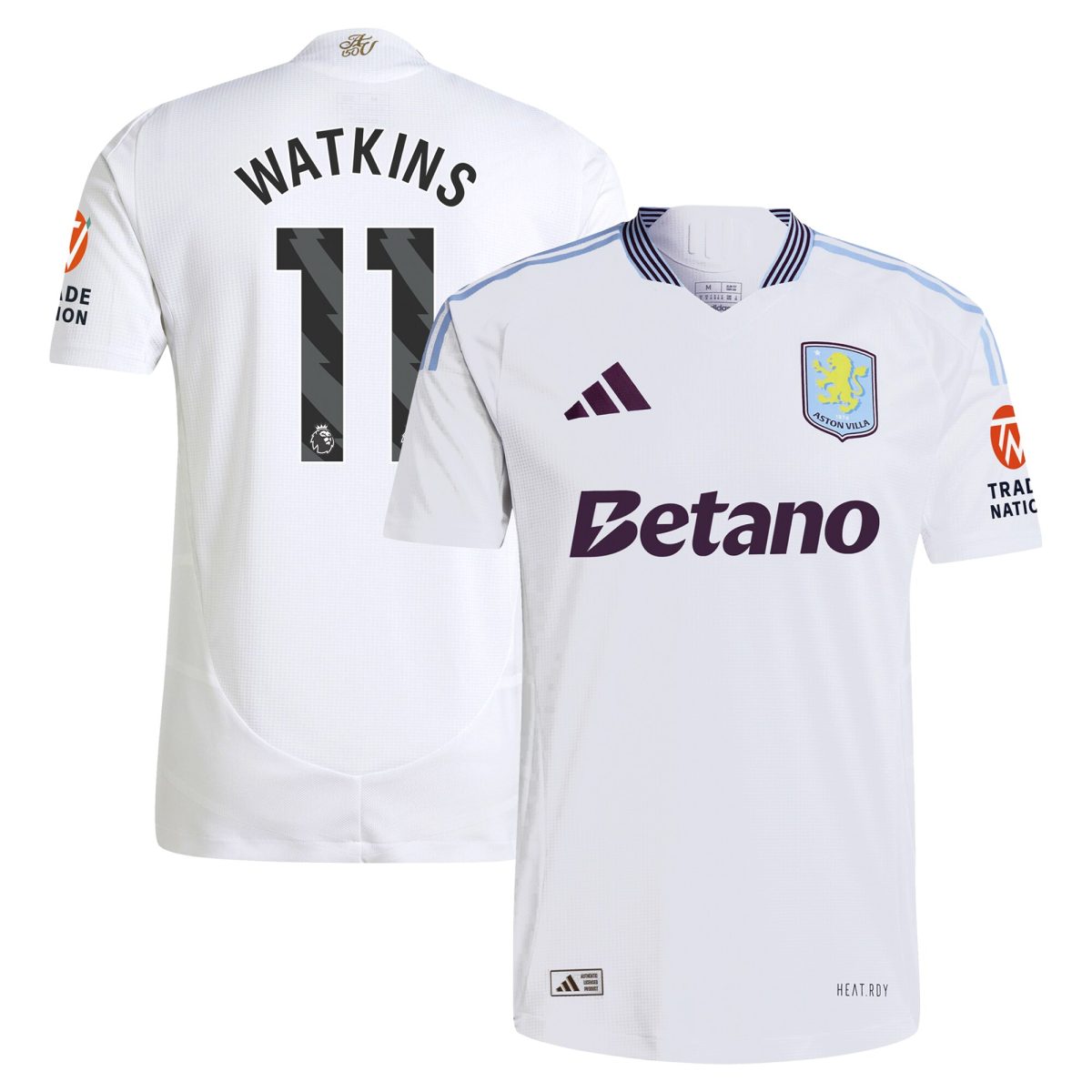 aston villa adidas away authentic shirt 2024-25 with watkins 11 printing Collection | Official Aston Villa Jerseys for Fans