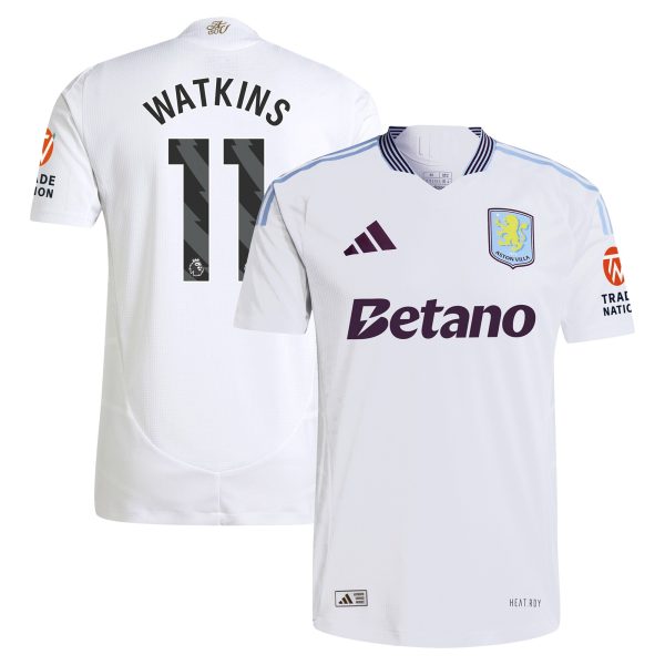 aston villa adidas away authentic shirt 2024-25 with watkins 11 printing Collection | Official Aston Villa Jerseys for Fans
