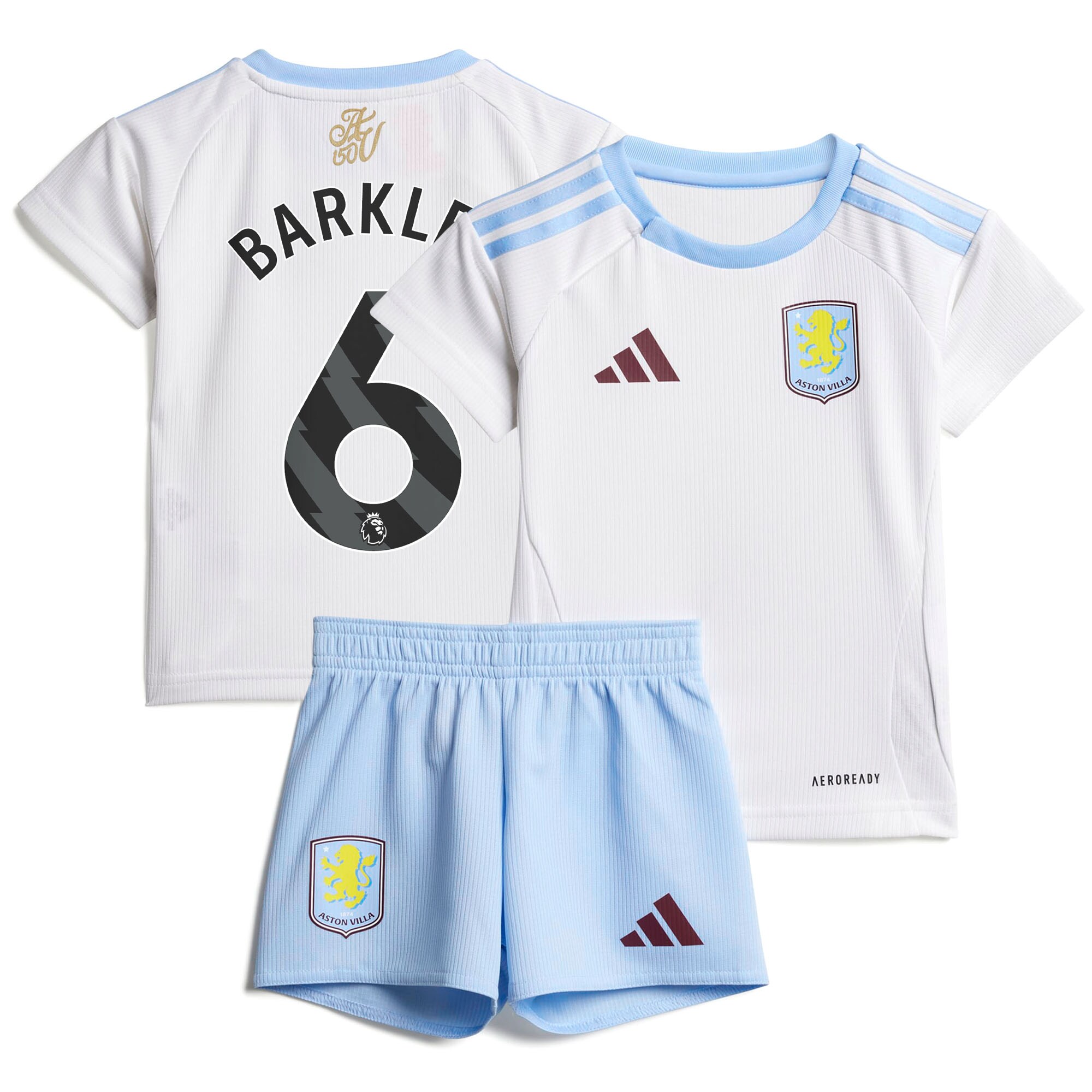 aston villa adidas away baby kit 2024-25 with barkley 6 printing Collection | Official Aston Villa Jerseys for Fans