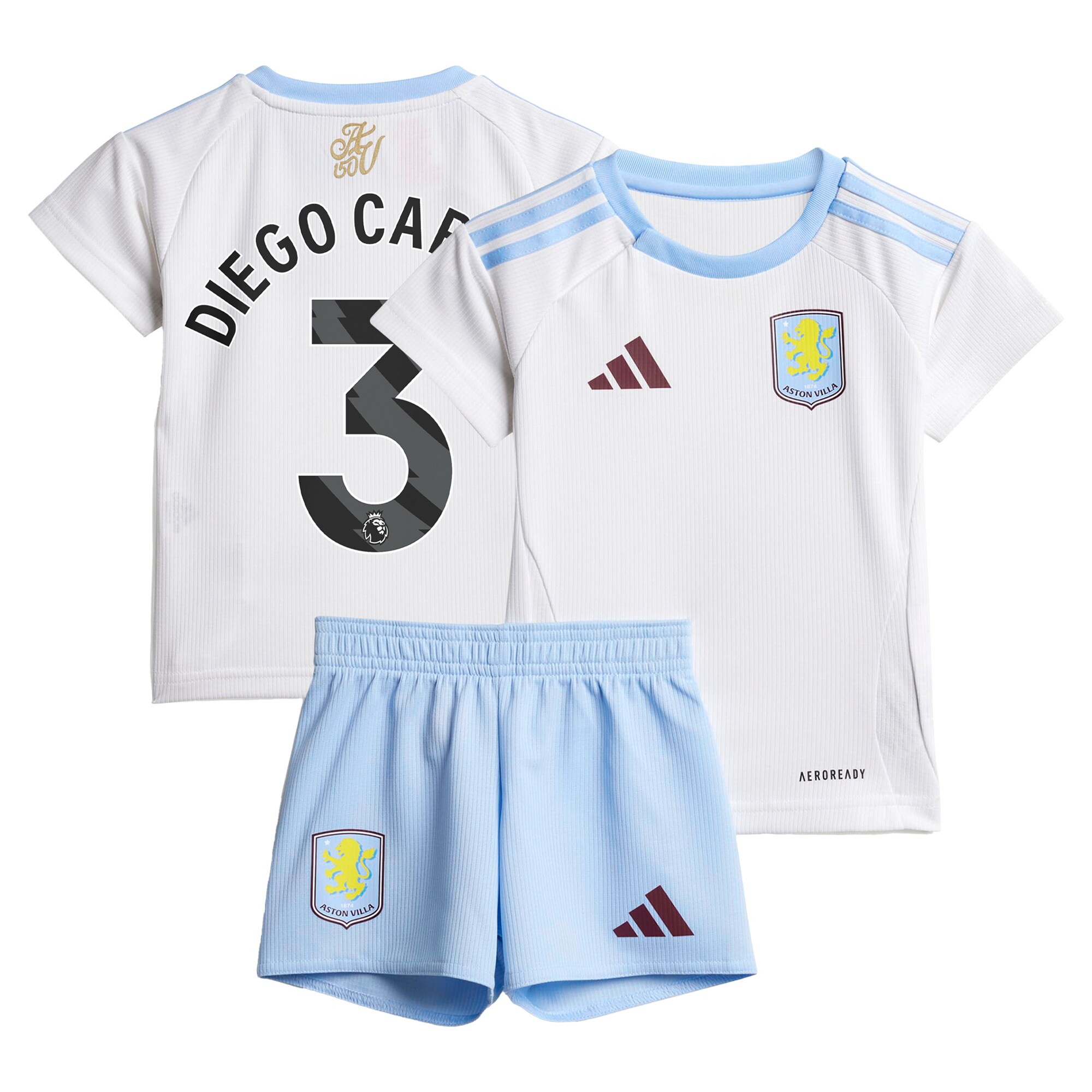 aston villa adidas away baby kit 2024-25 with diego carlos 3 printing Collection | Official Aston Villa Jerseys for Fans