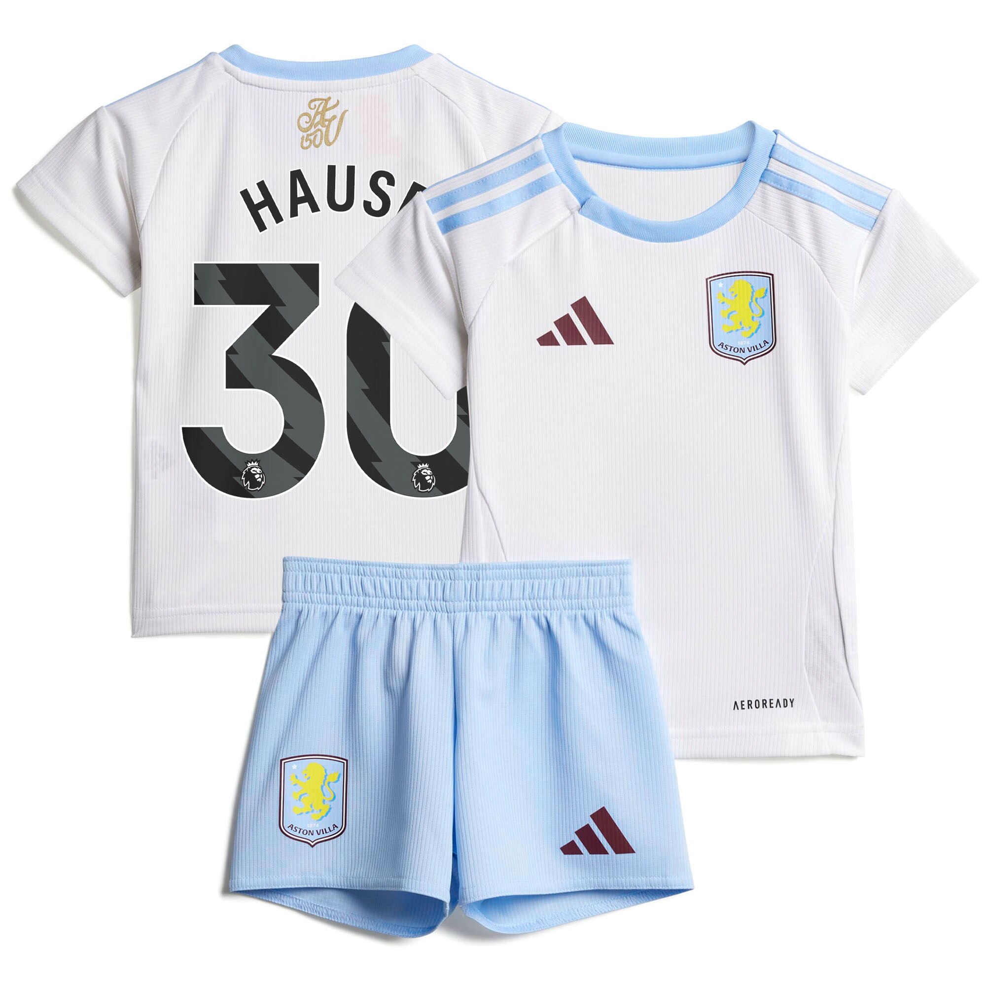 aston villa adidas away baby kit 2024-25 with hause 30 printing Collection | Official Aston Villa Jerseys for Fans
