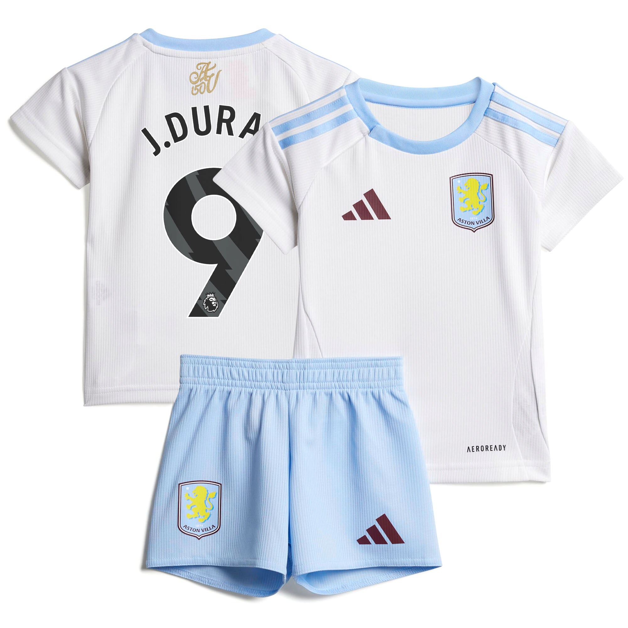 aston villa adidas away baby kit 2024-25 with j.duran 9 printing Collection | Official Aston Villa Jerseys for Fans
