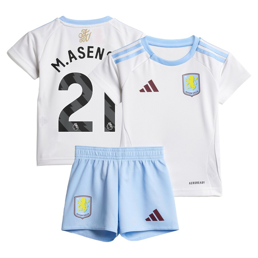 aston villa adidas away baby kit 2024-25 with m.asensio 21 printing Collection | Official Aston Villa Jerseys for Fans