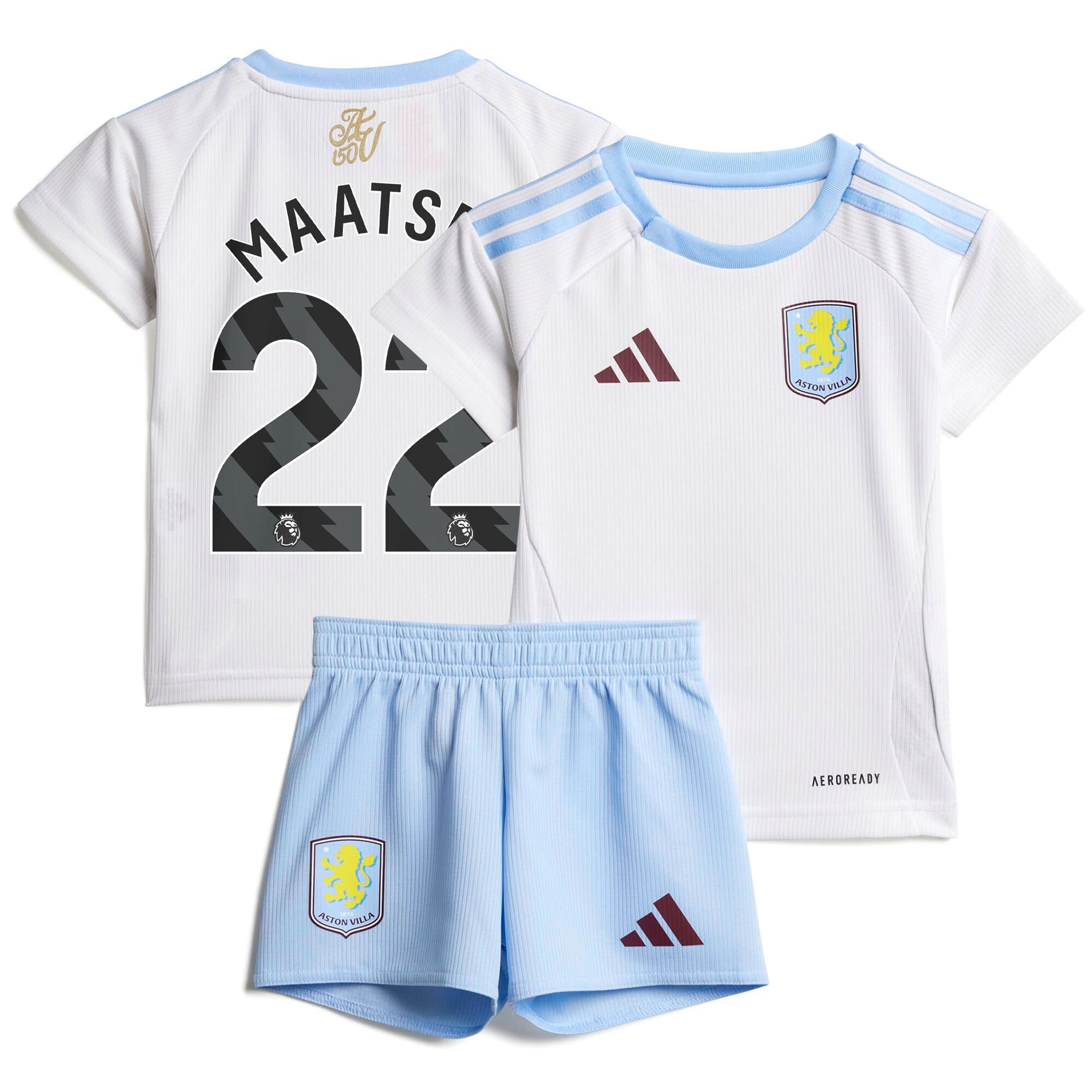 aston villa adidas away baby kit 2024-25 with maatsen 22 printing Collection | Official Aston Villa Jerseys for Fans