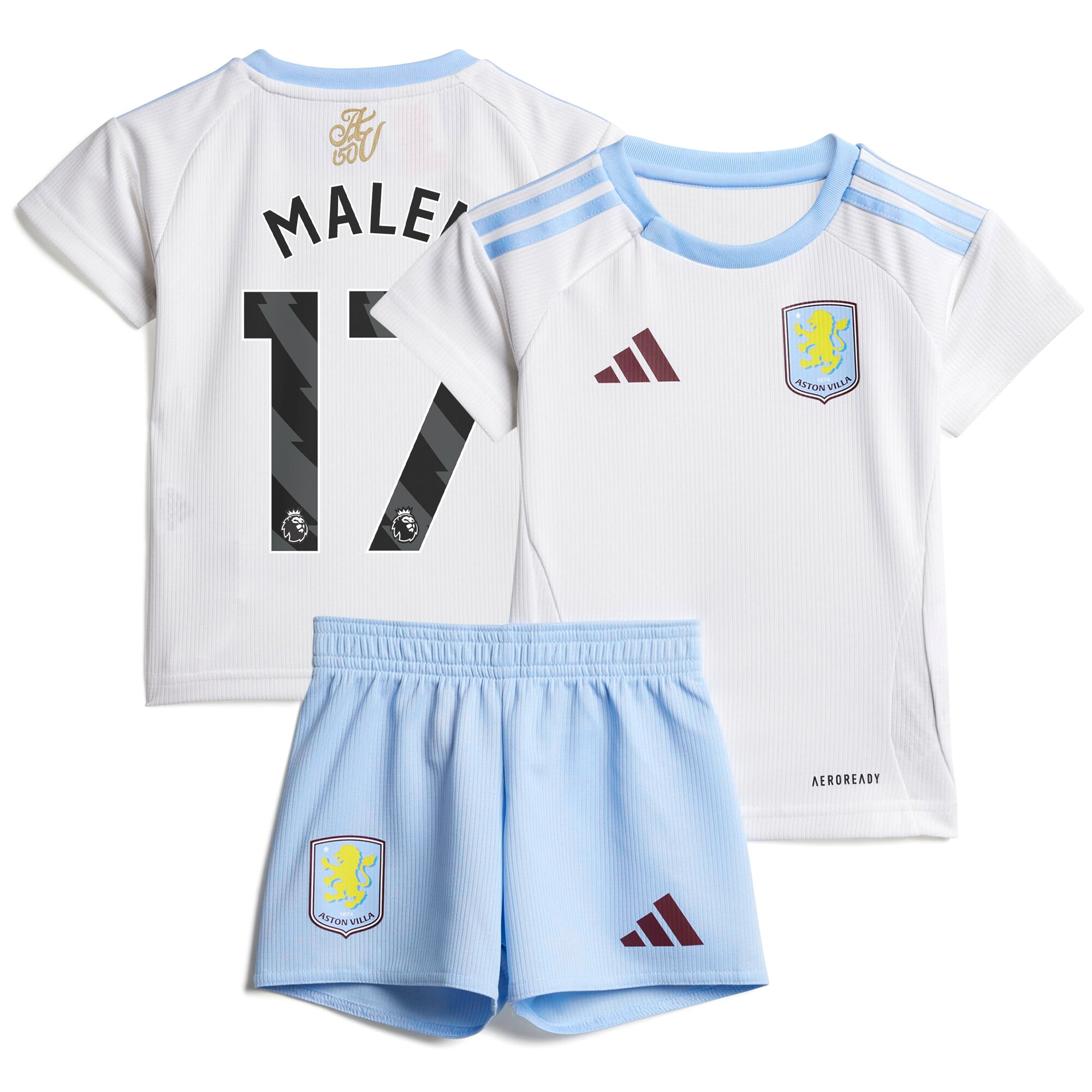 aston villa adidas away baby kit 2024-25 with malen 17 printing Collection | Official Aston Villa Jerseys for Fans