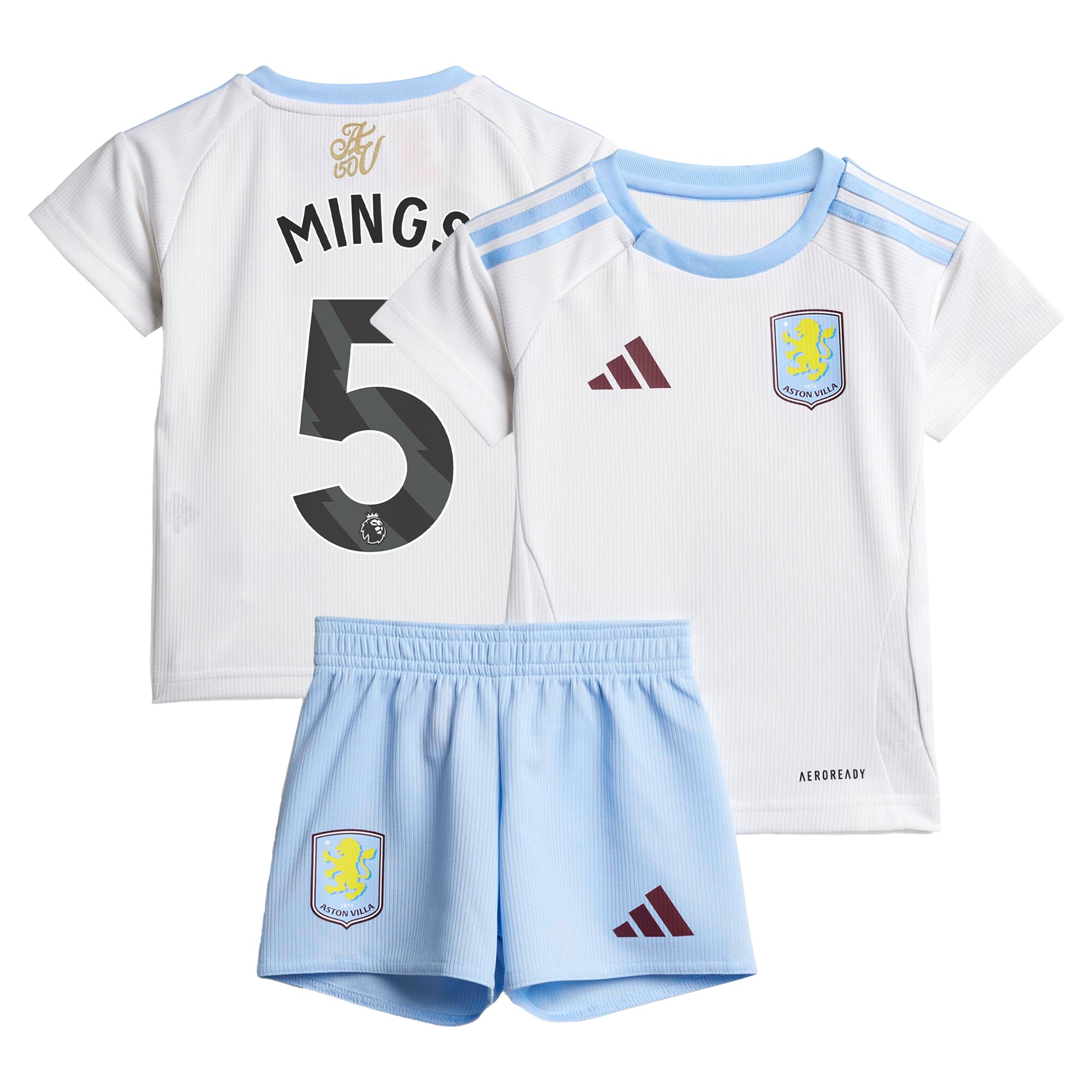 aston villa adidas away baby kit 2024-25 with mings 5 printing Collection | Official Aston Villa Jerseys for Fans