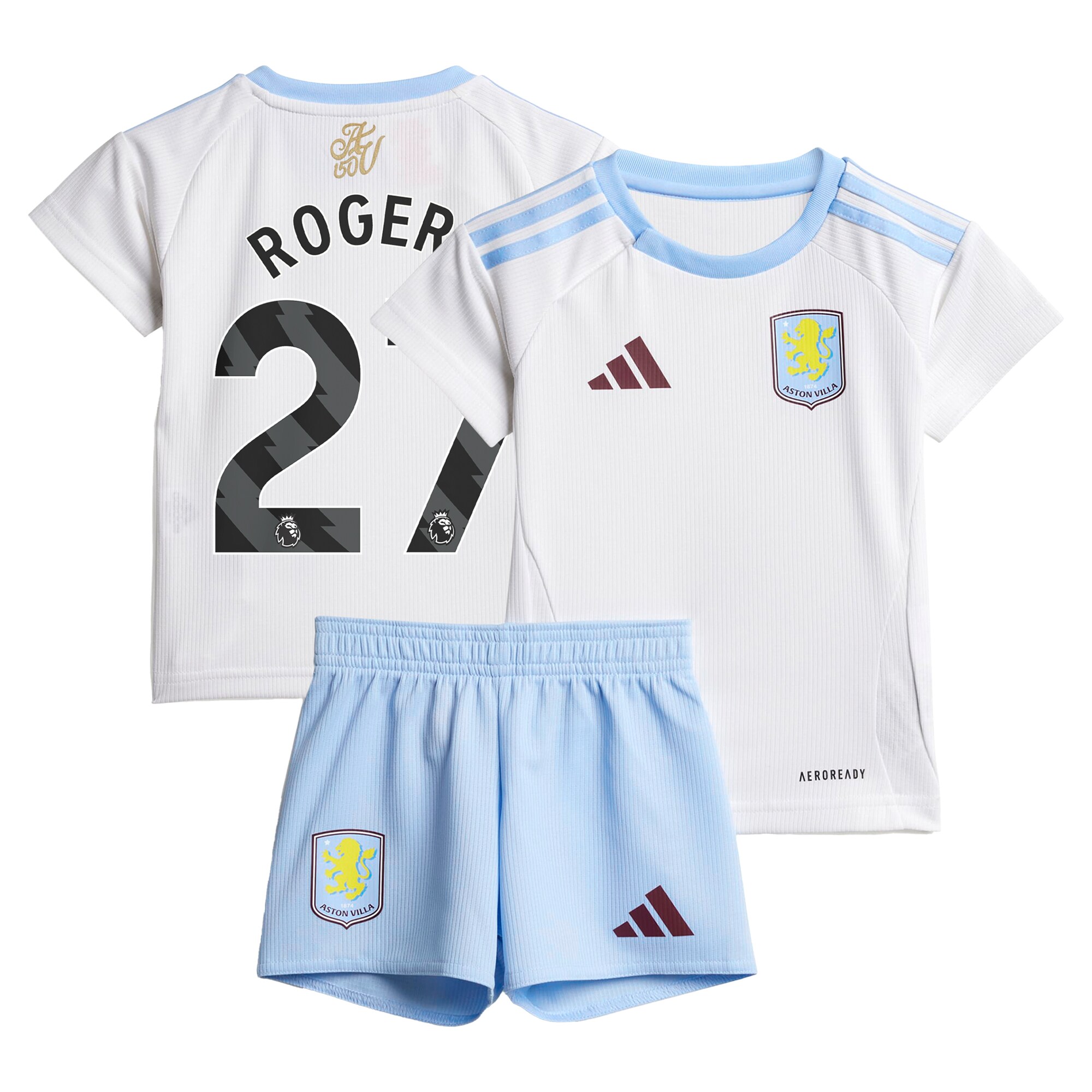 aston villa adidas away baby kit 2024-25 with rogers 27 printing Collection | Official Aston Villa Jerseys for Fans